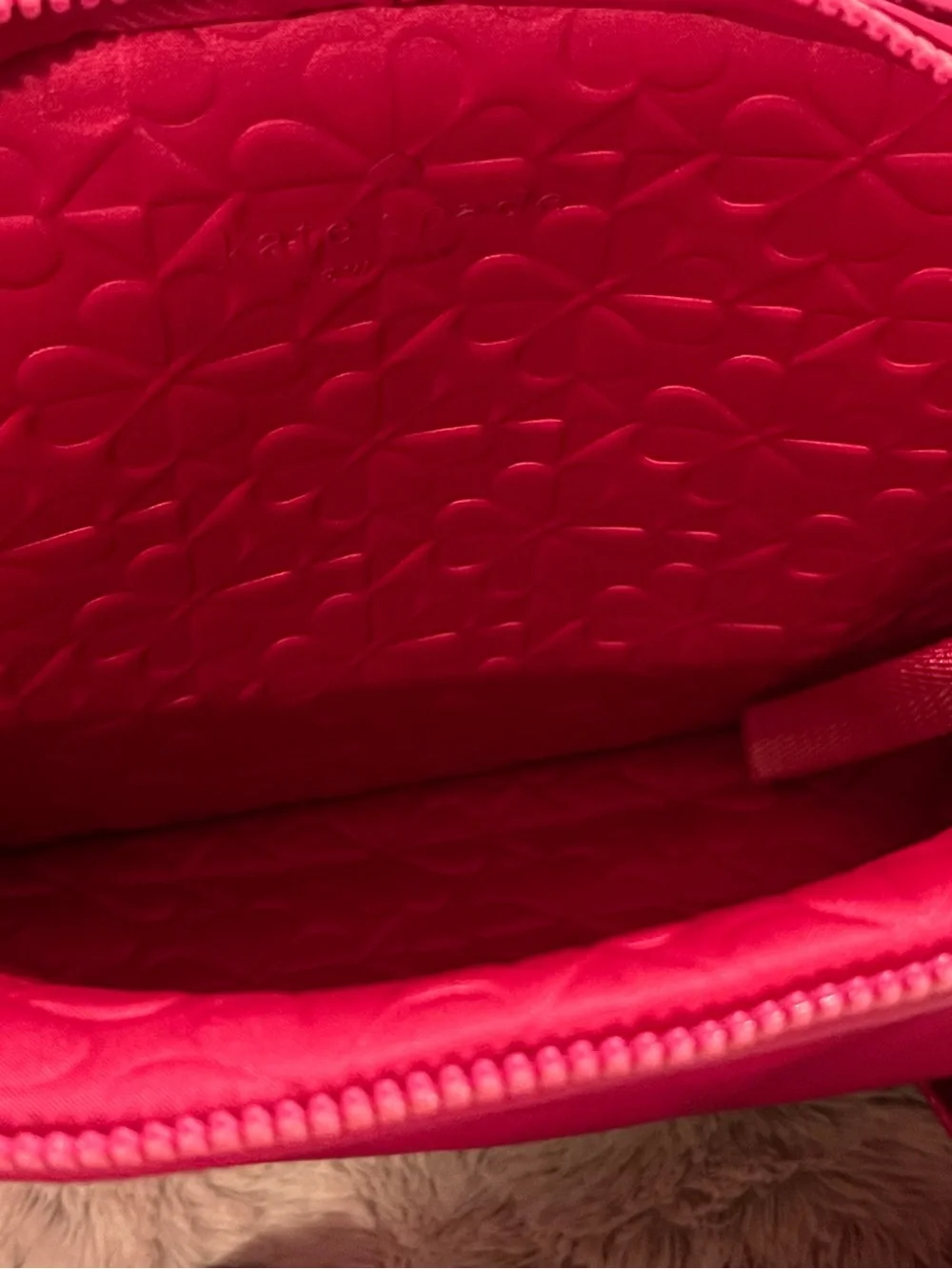 kate spade Bright Magenta Packable Nylon Backpack with Front Pocket